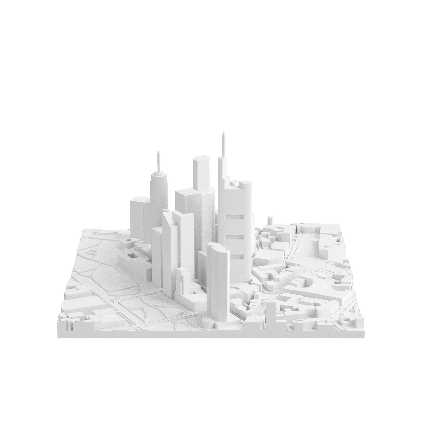 Frankfurt am Main (3D Print STL) - 3D CITY MODEL