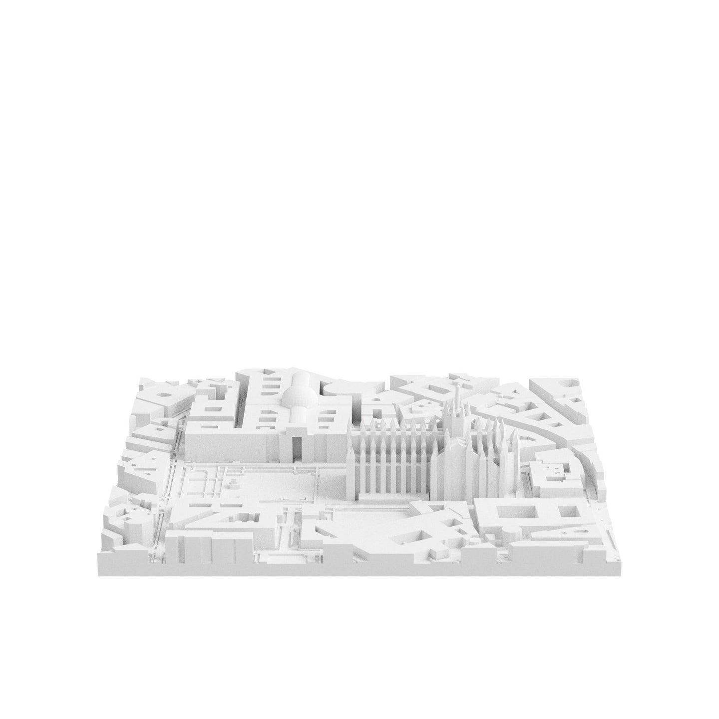 Milan (3D Print STL) - 3D CITY MODEL