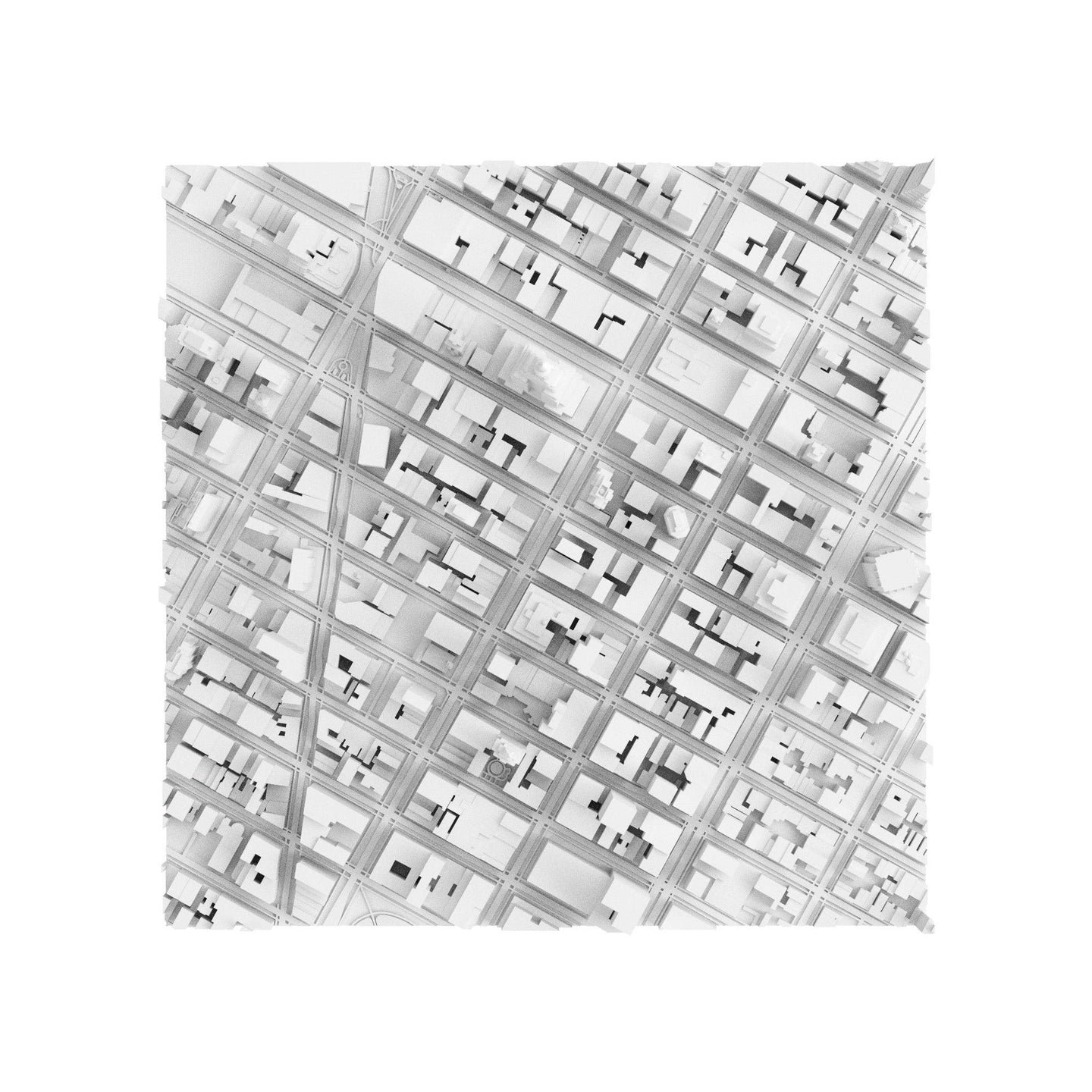 New York Midtown (3D Print STL) - 3D CITY MODEL