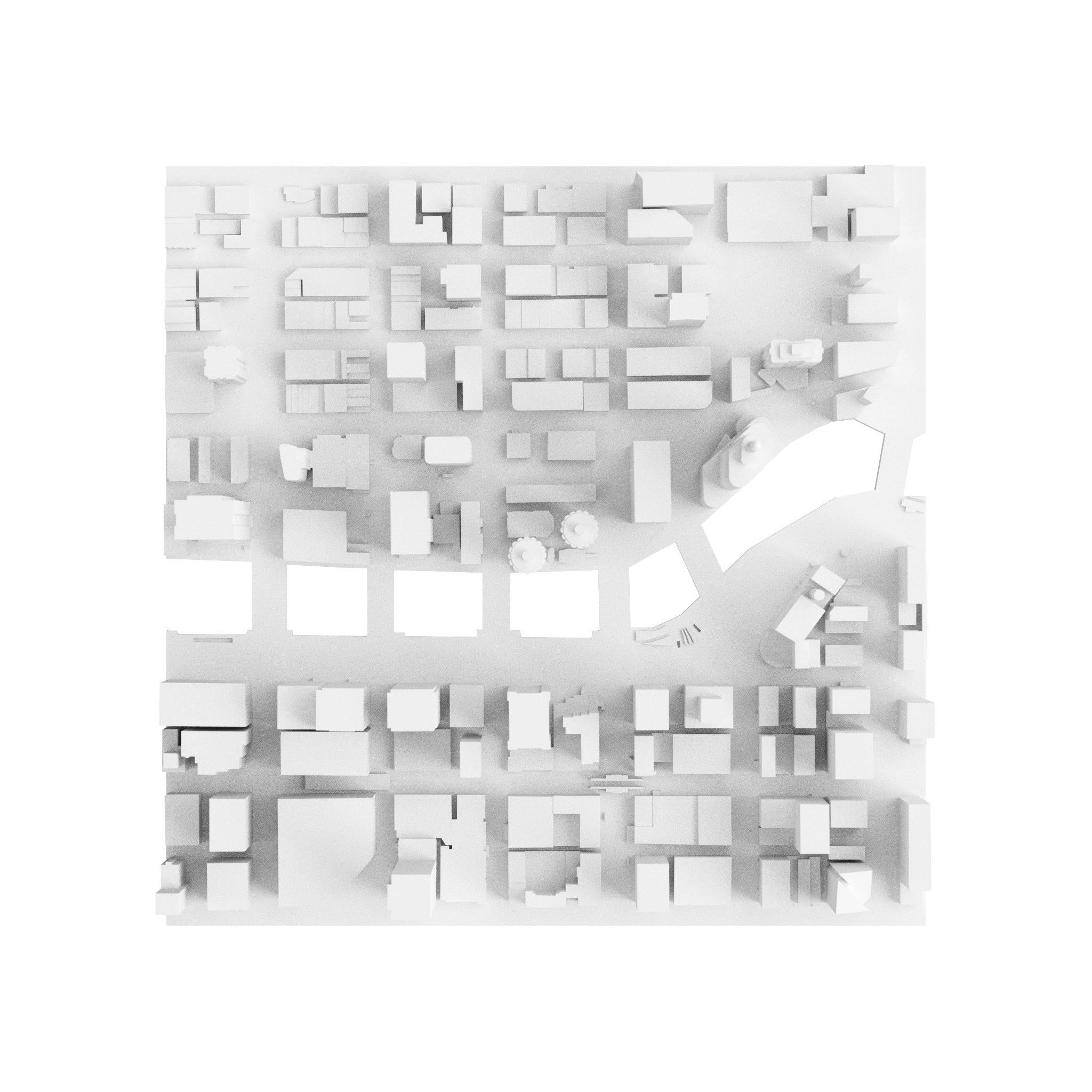 Chicago Riverwalk (3D Print STL) - 3D CITY MODEL