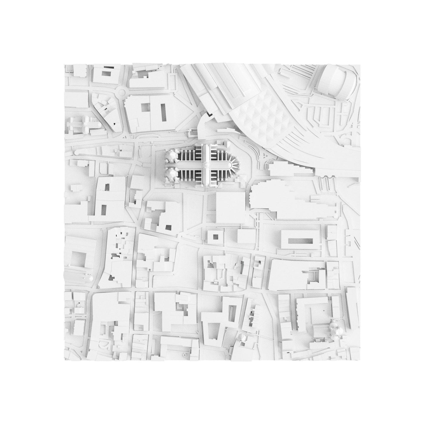 Cologne (3D Print STL) - 3D CITY MODEL