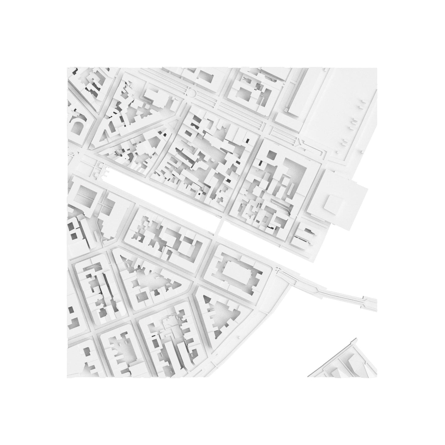 Copenhagen (3D Print STL) - 3D CITY MODEL