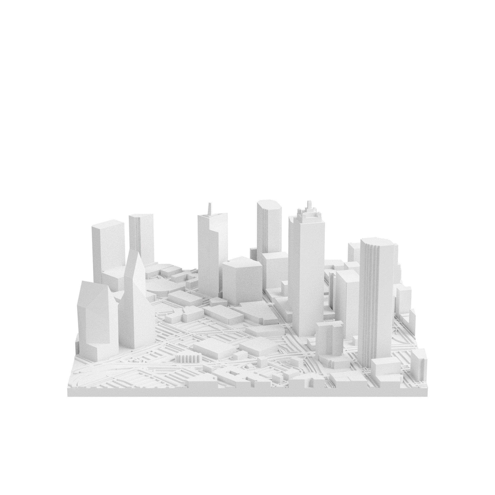 Dallas (3D Print STL) - 3D CITY MODEL