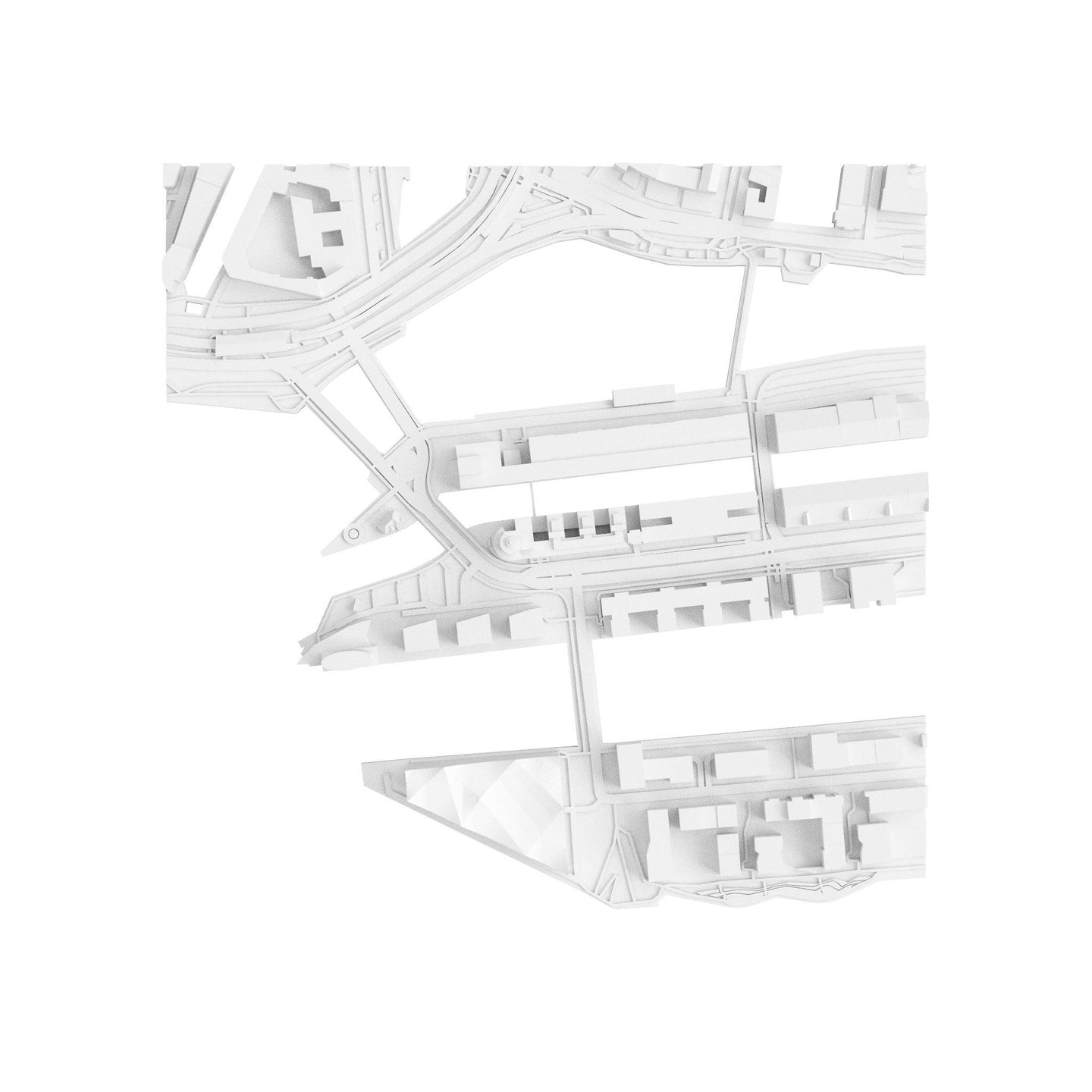 Hamburg (3D Print STL) - 3D CITY MODEL
