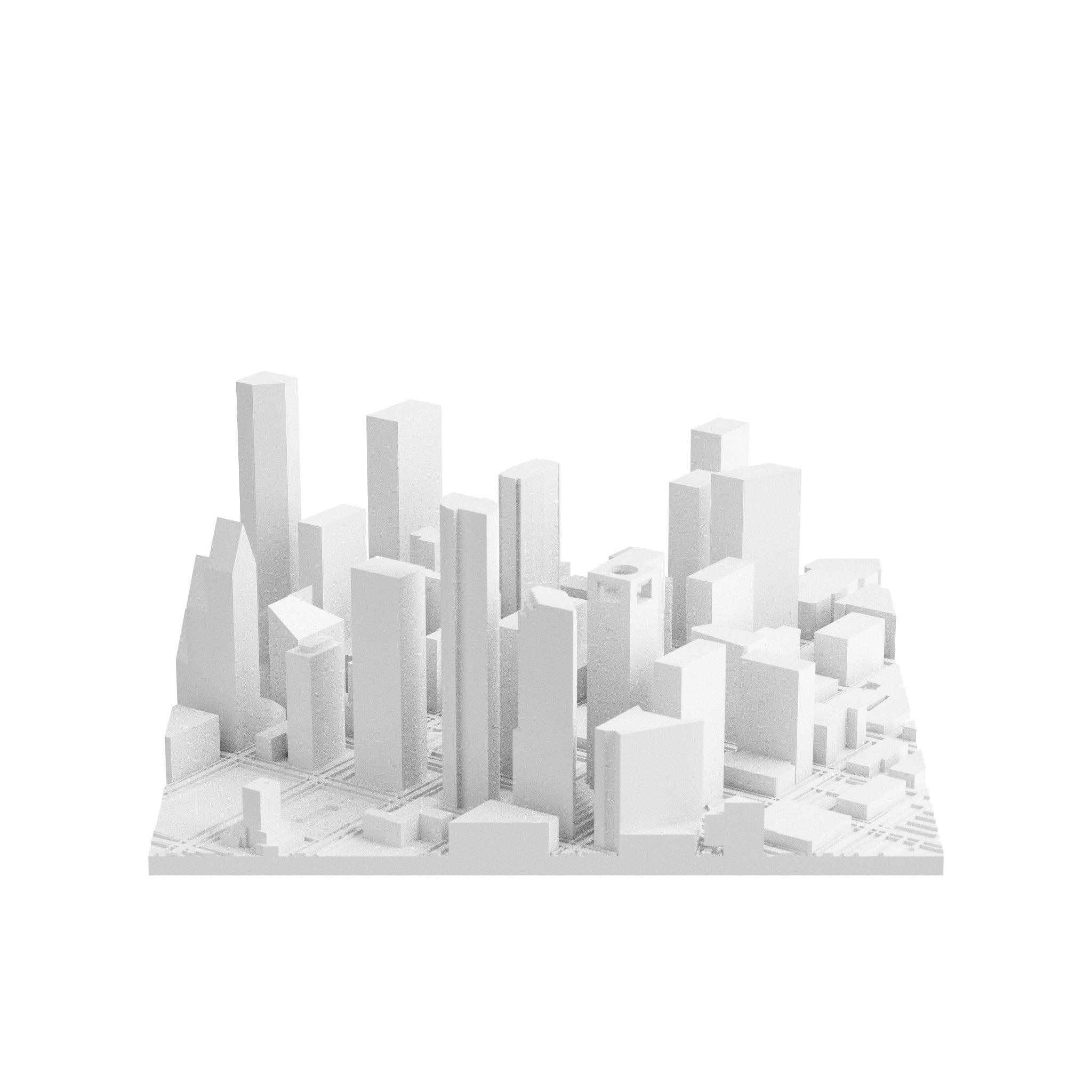 Houston (3D Print STL) - 3D CITY MODEL