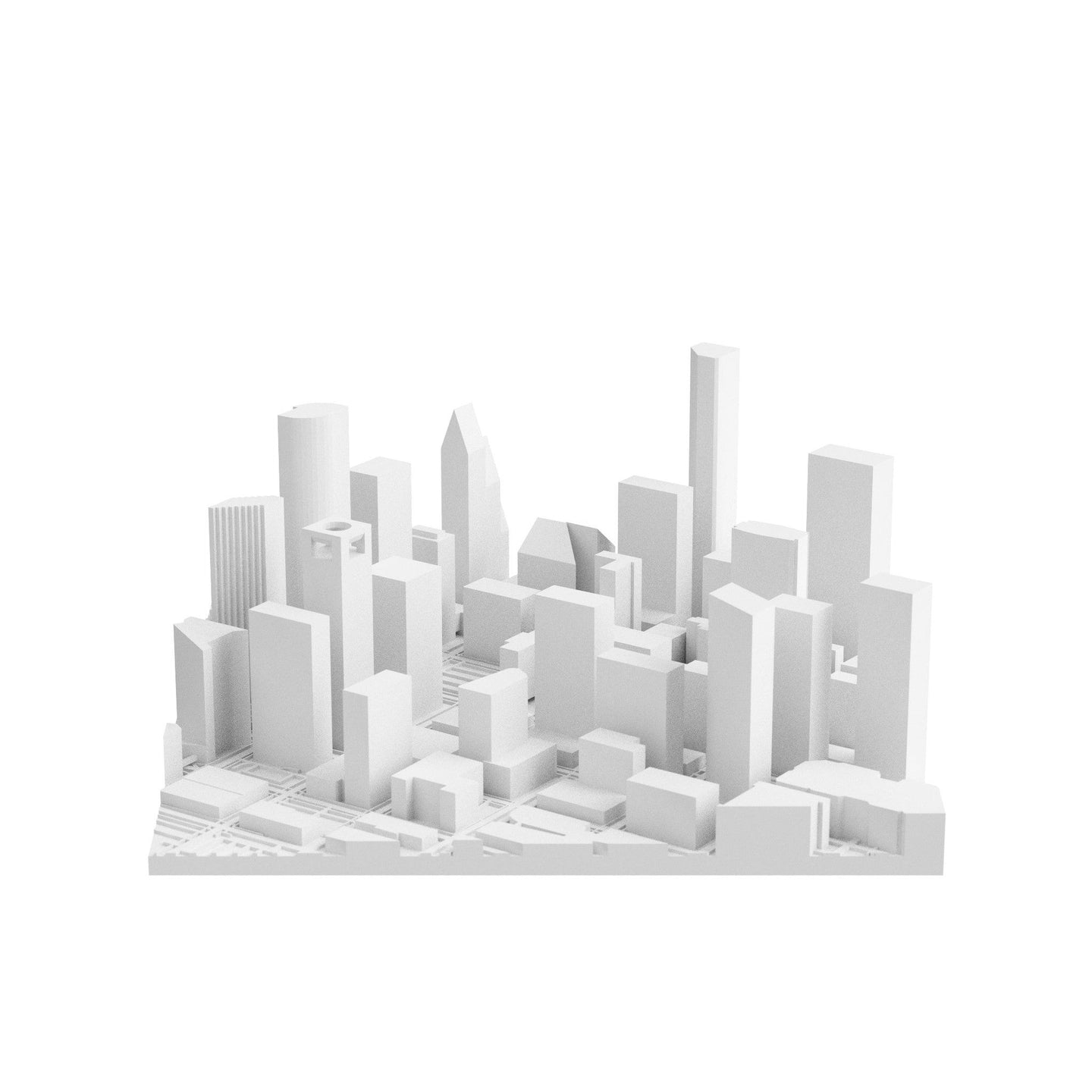Houston (3D Print STL) - 3D CITY MODEL