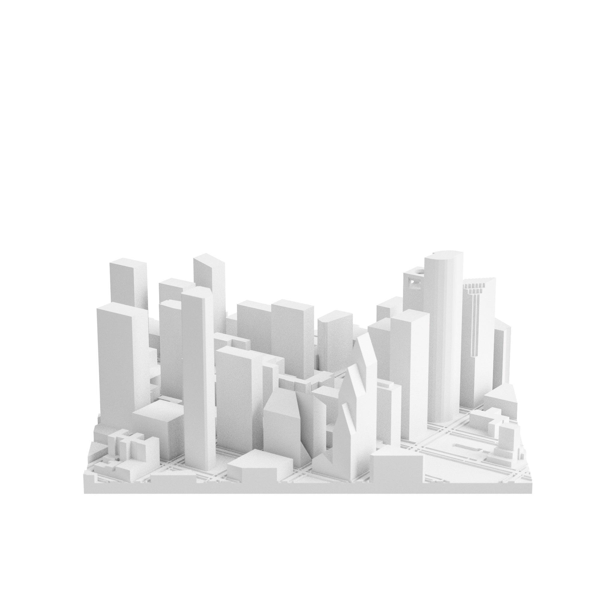 Houston (3D Print STL) - 3D CITY MODEL
