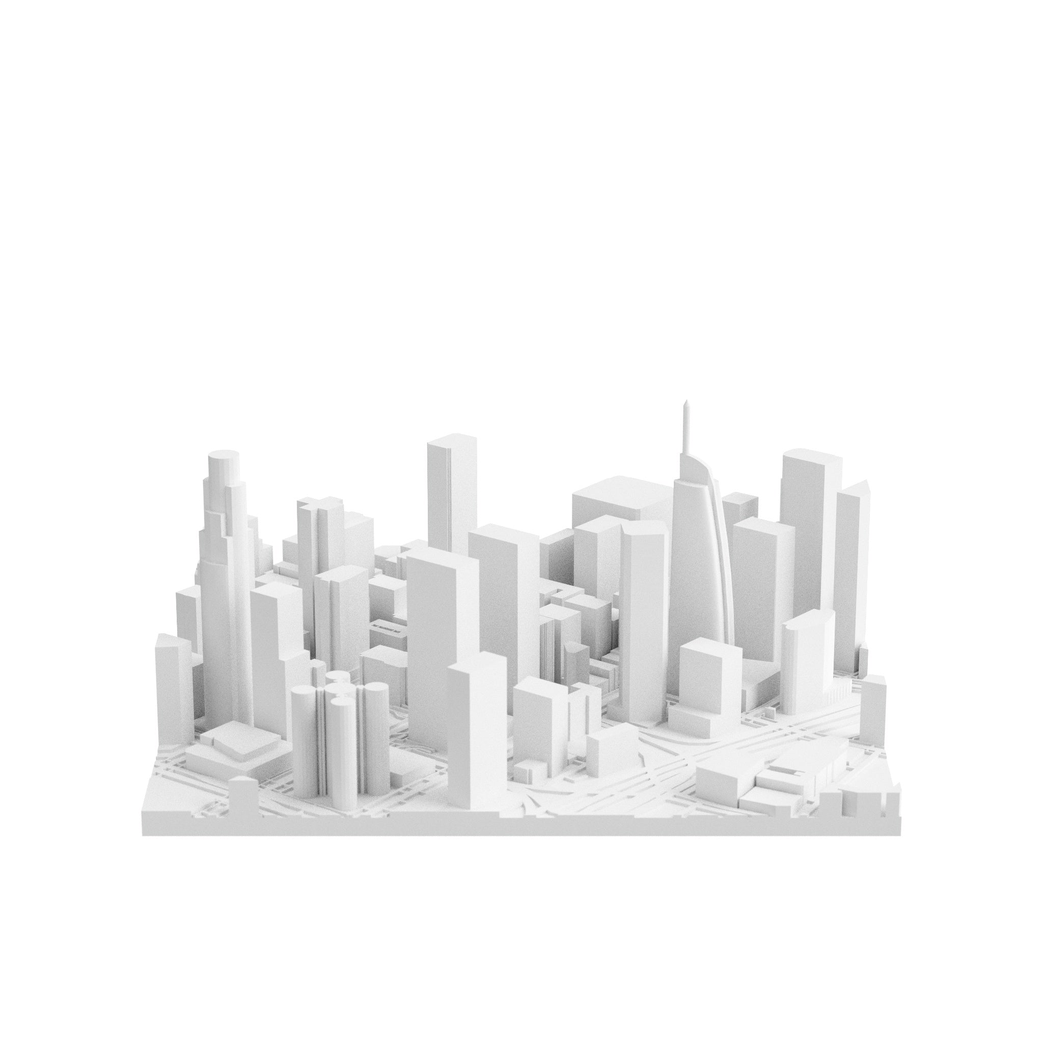 Los Angeles (3D Print STL)