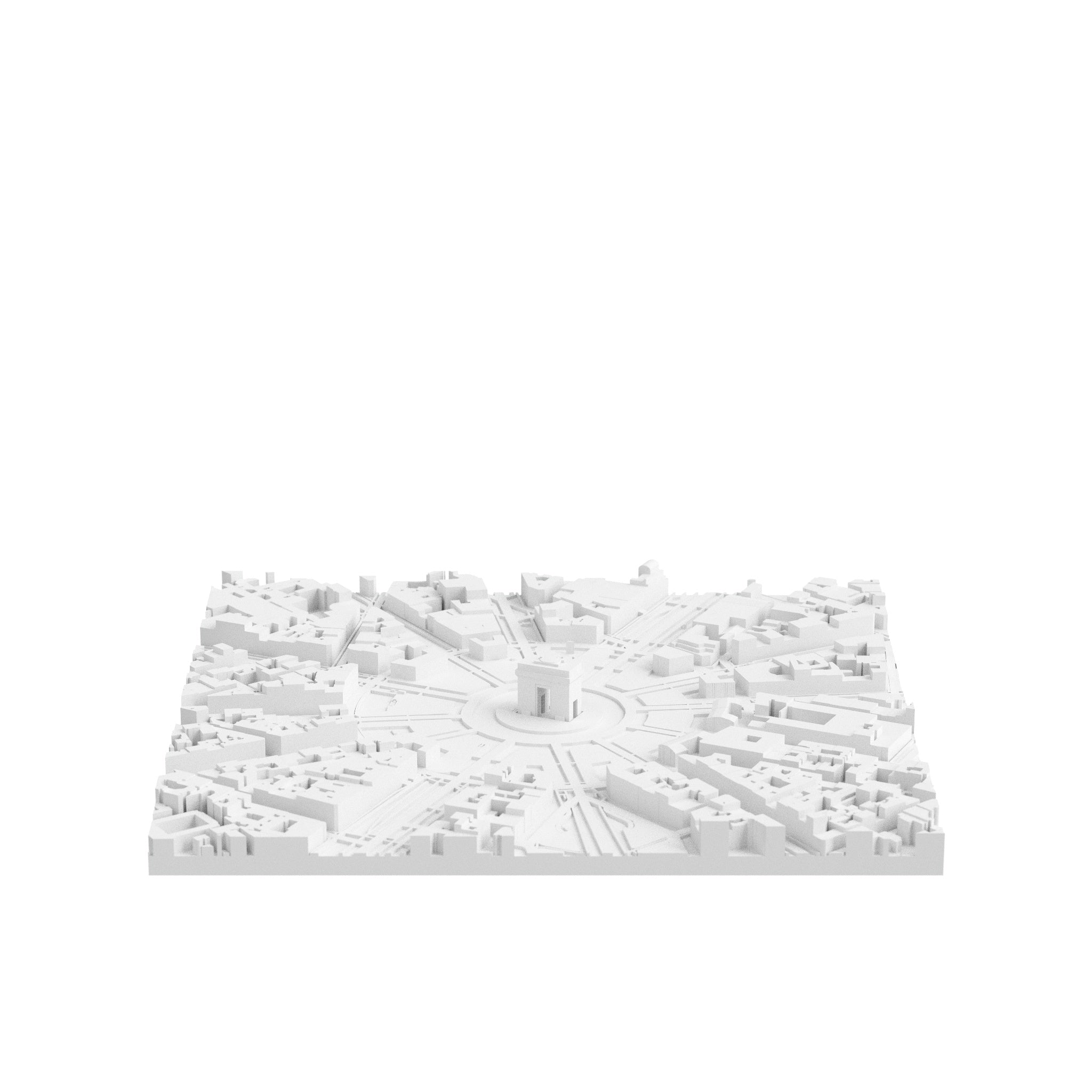 Paris Arc de Triomphe (3D Print STL)