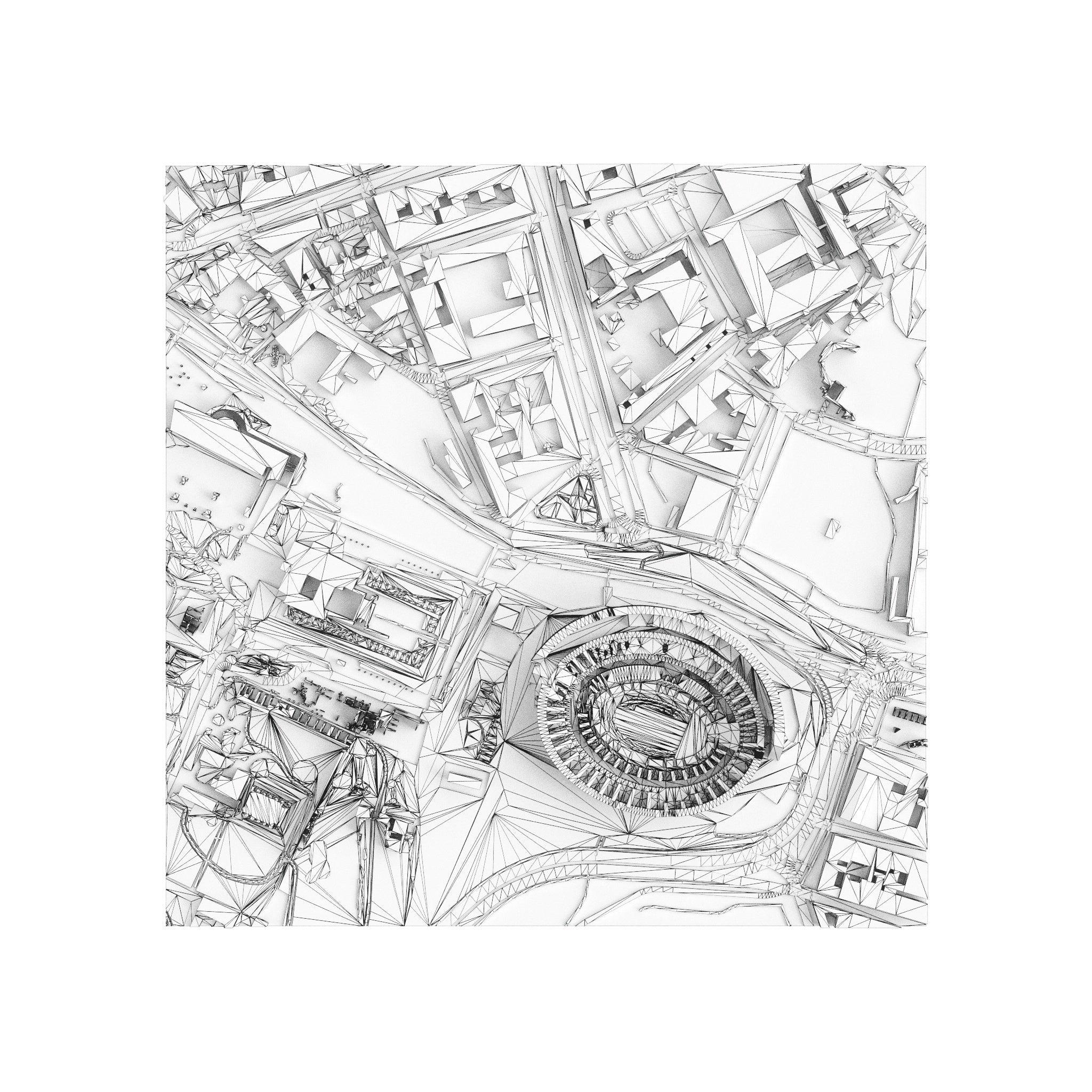 Rome (3D Print STL) - 3D CITY MODEL