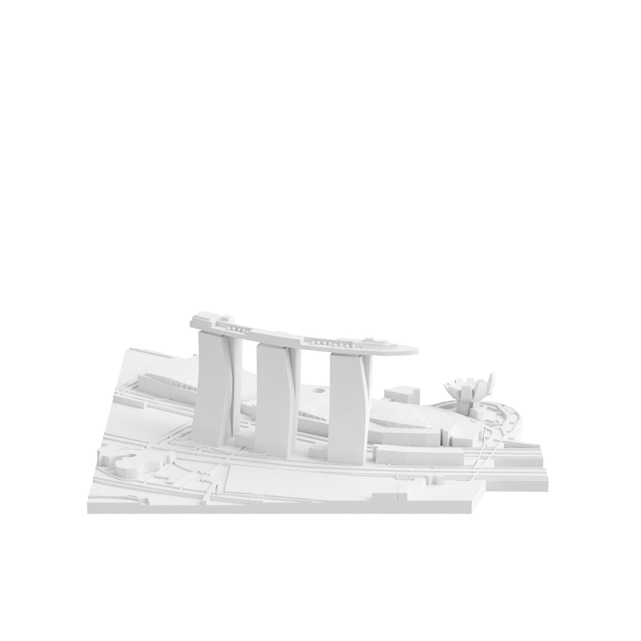 Singapore (3D Print STL) - 3D CITY MODEL