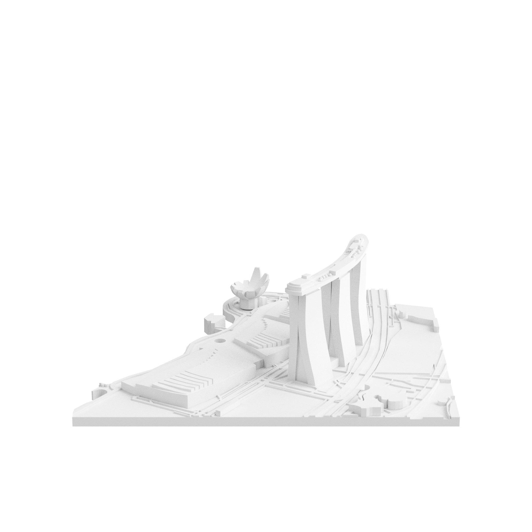 Singapore (3D Print STL) - 3D CITY MODEL