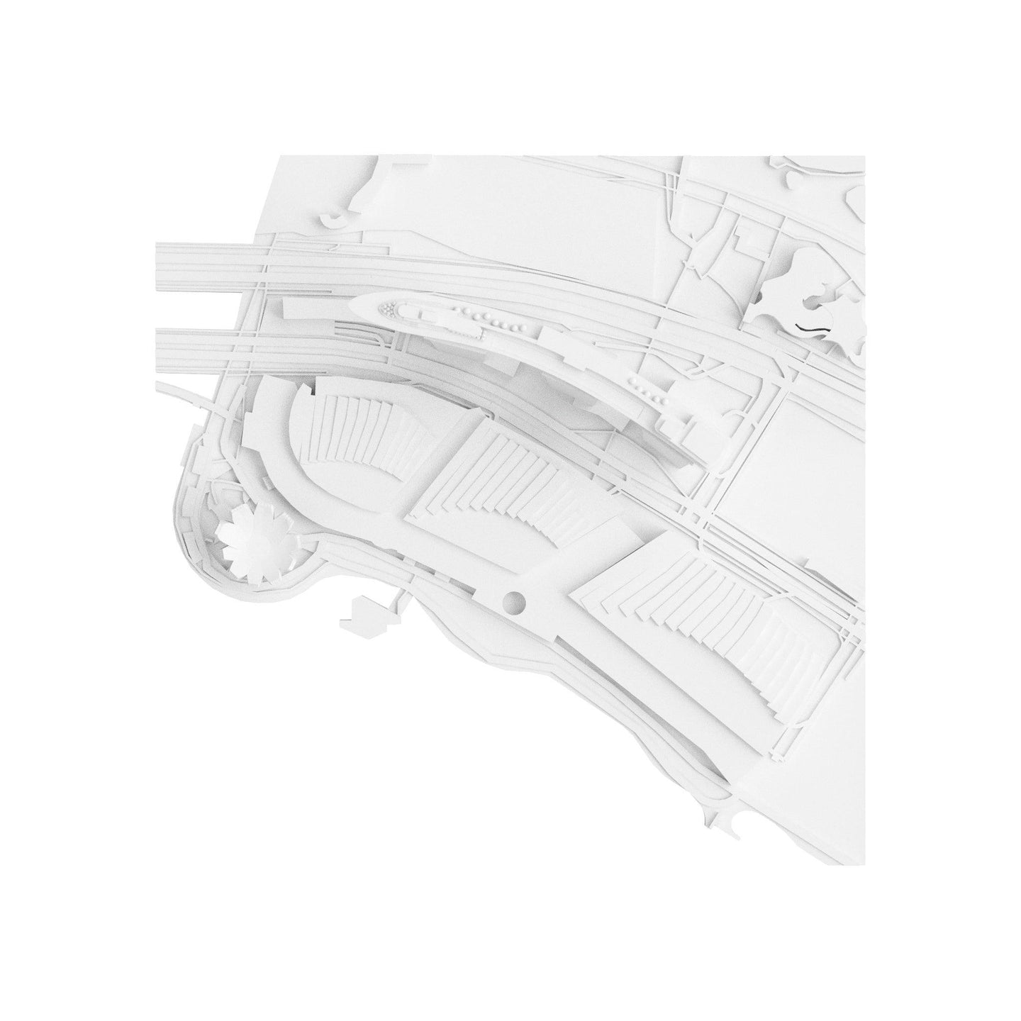 Singapore (3D Print STL) - 3D CITY MODEL